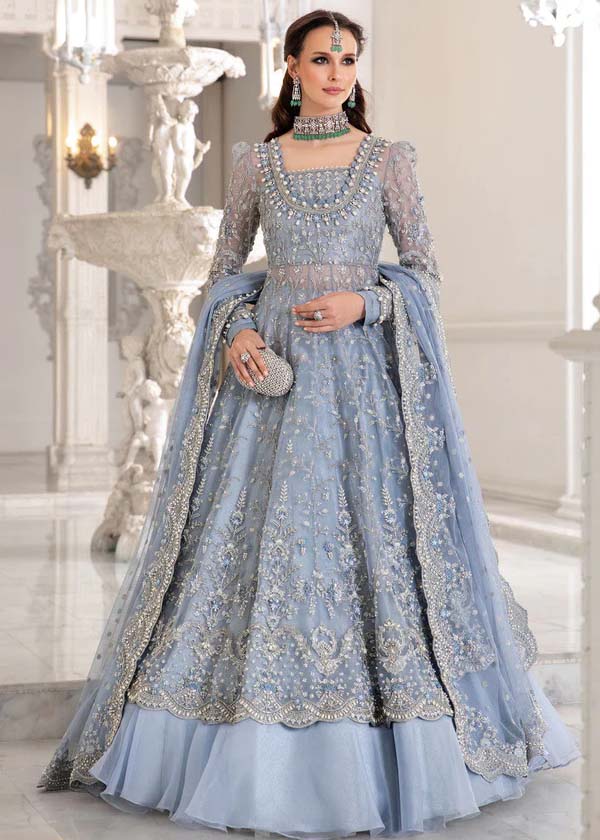 ICE BLUE BRIDAL FROCK