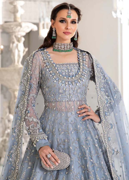 ICE BLUE BRIDAL FROCK