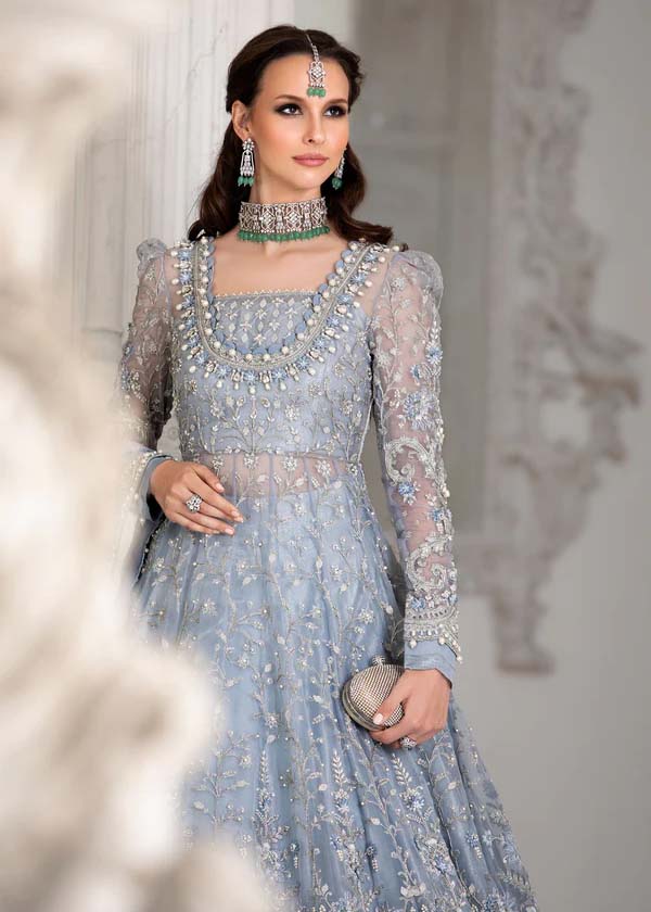 ICE BLUE BRIDAL FROCK